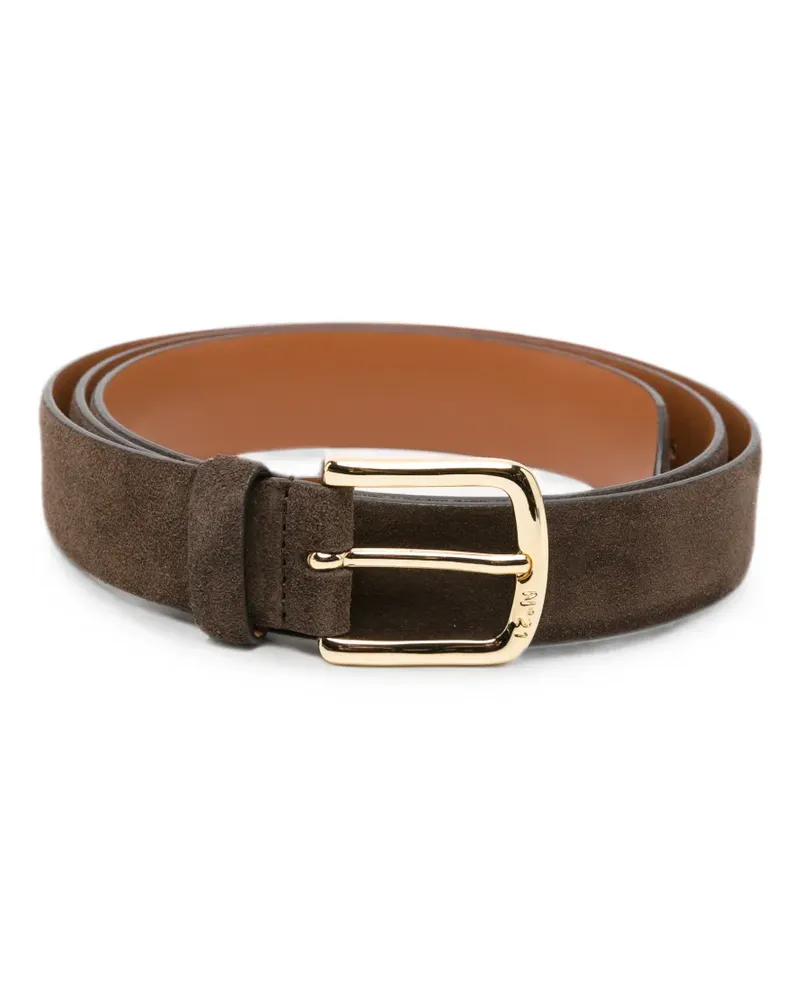 N° 21 suede buckle-fastening belt - Braun Braun