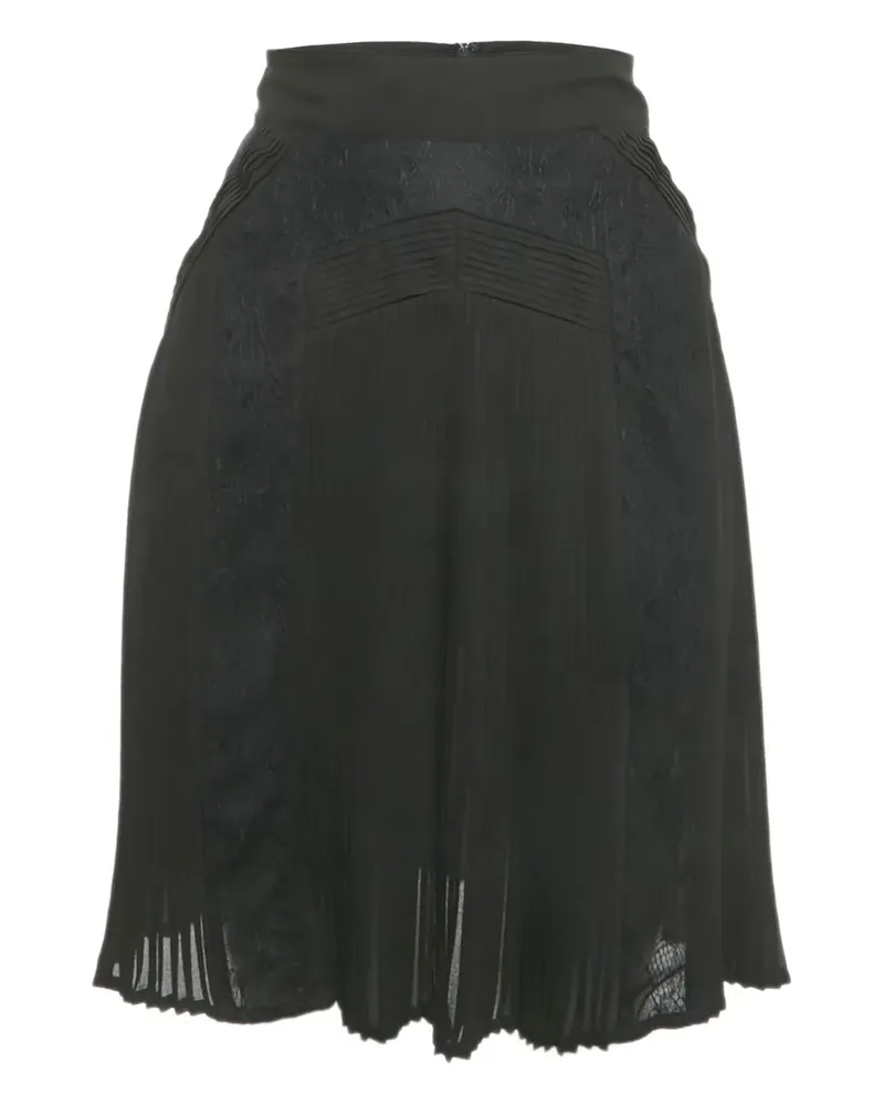 Roberto Cavalli chiffon pleated skirt - Schwarz Schwarz