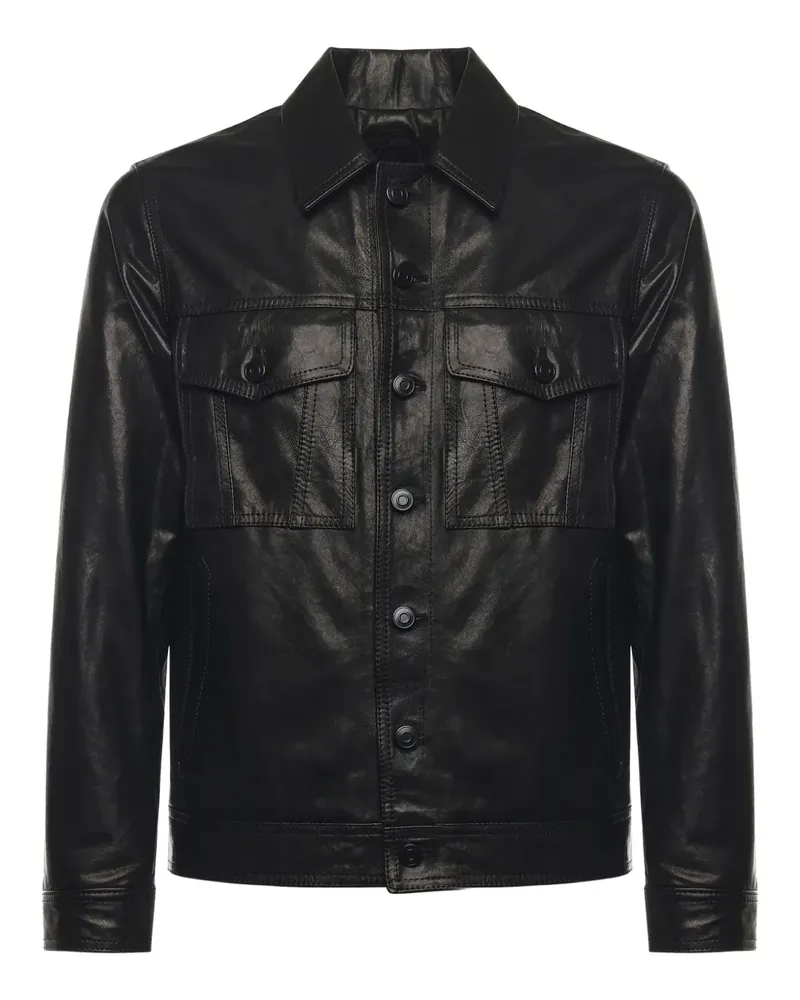 Giuliano Galiano Geknöpfte Arizona Jacke - Schwarz Schwarz