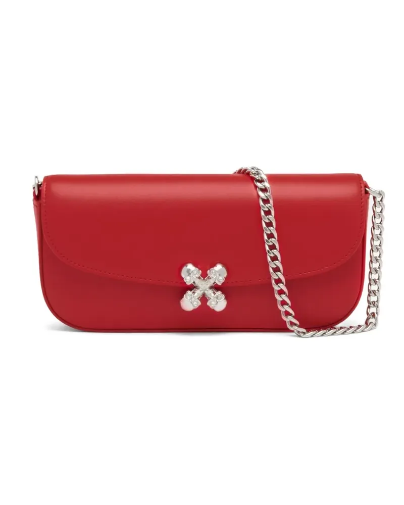 Alexander McQueen small skull-flower crossbody bag - Rot Rot
