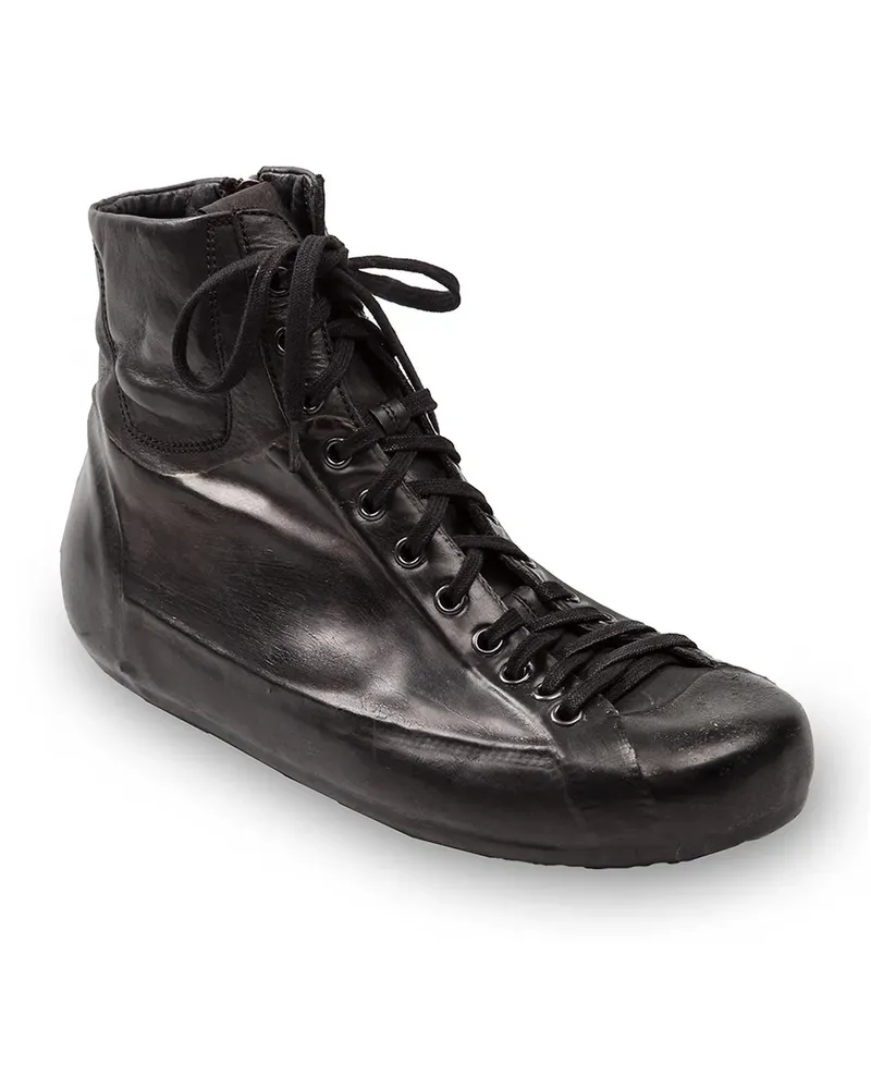 L'Eclaireur High-Top-Sneakers mit runder Kappe - Schwarz Schwarz