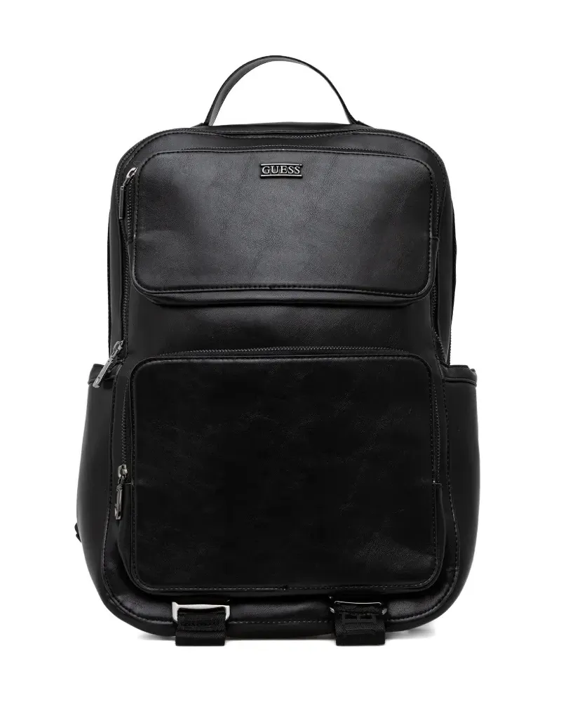 Guess Rucksack mit Reißverschluss - Schwarz Schwarz