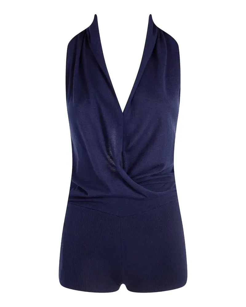 Paloma Wool Soma halterneck draped jumpsuit - Blau Blau