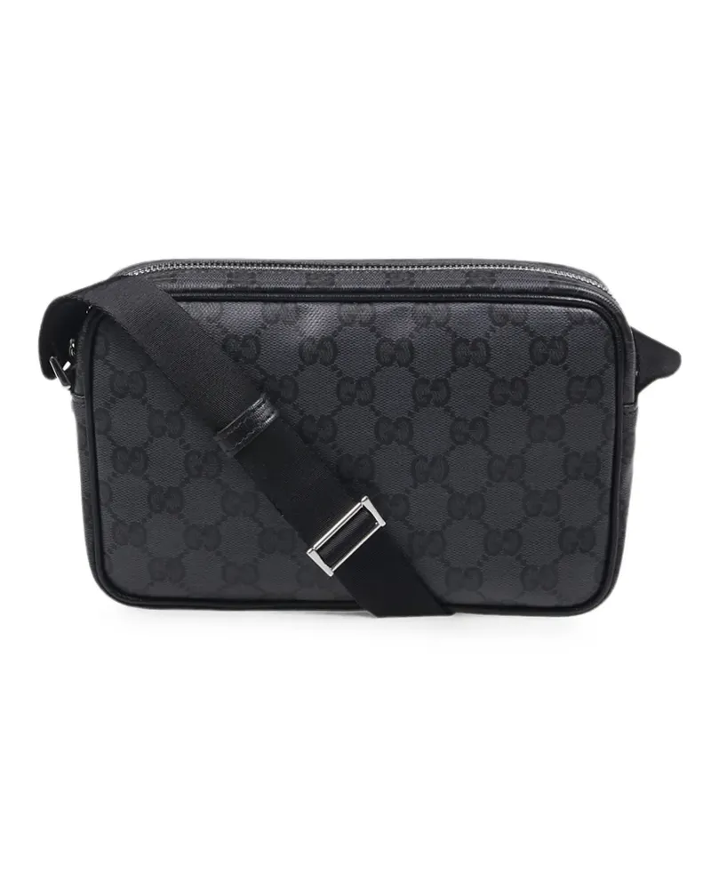 Gucci mini GG Supreme messenger bag - Schwarz Schwarz