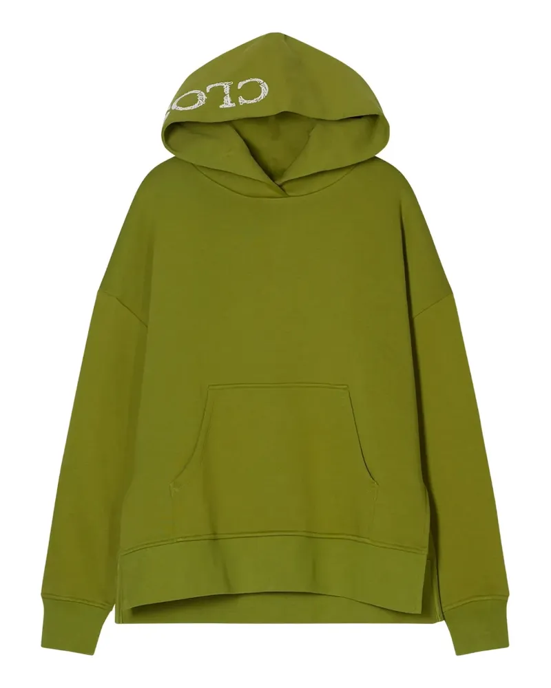 Closed Hoodie mit Logo-Stickerei - Grün Grün