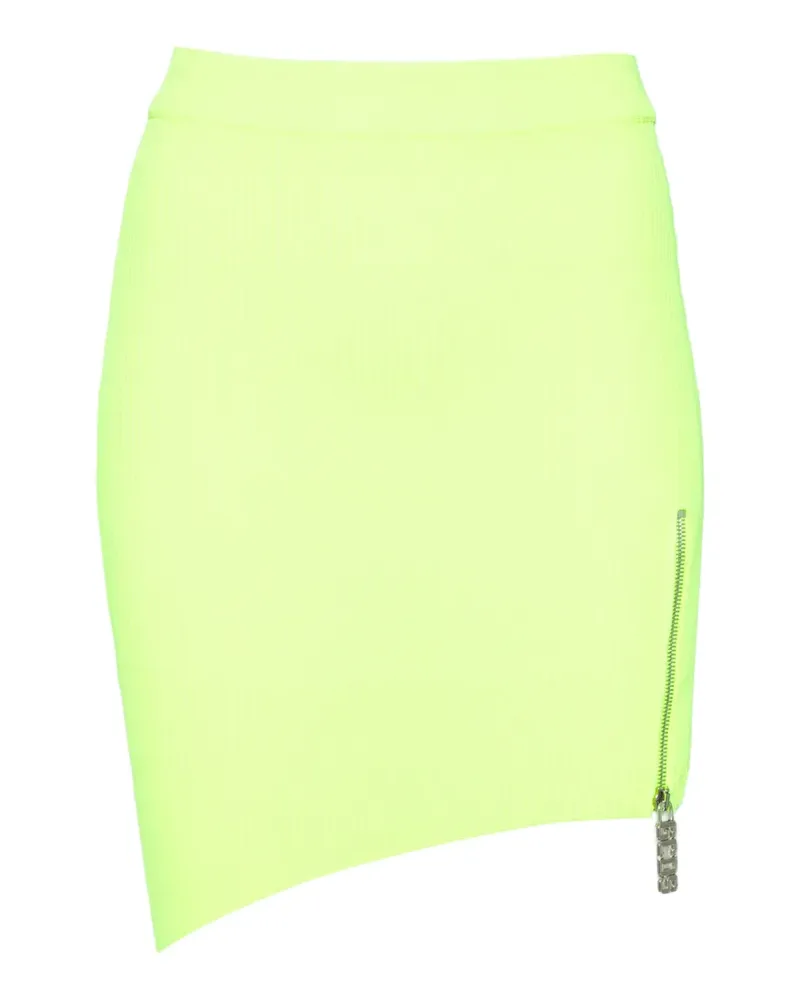 GCDS asymmetric knitted skirt - Gelb Gelb