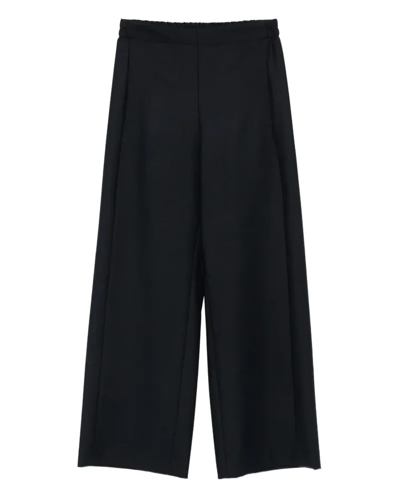 VIA MASINI 80 Wide-Leg-Hose mit Bundfalten - Blau Blau
