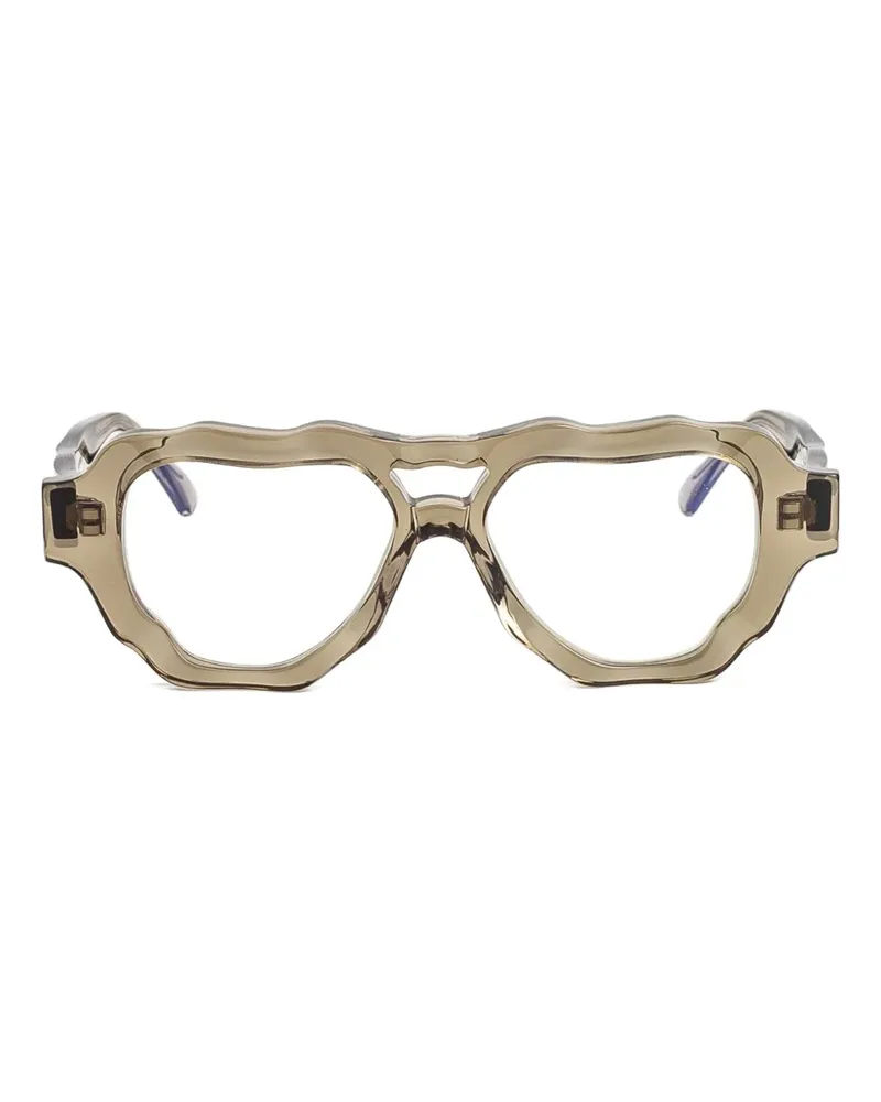 KUBORAUM G5 Brille mit rundem Gestell - Grau Grau