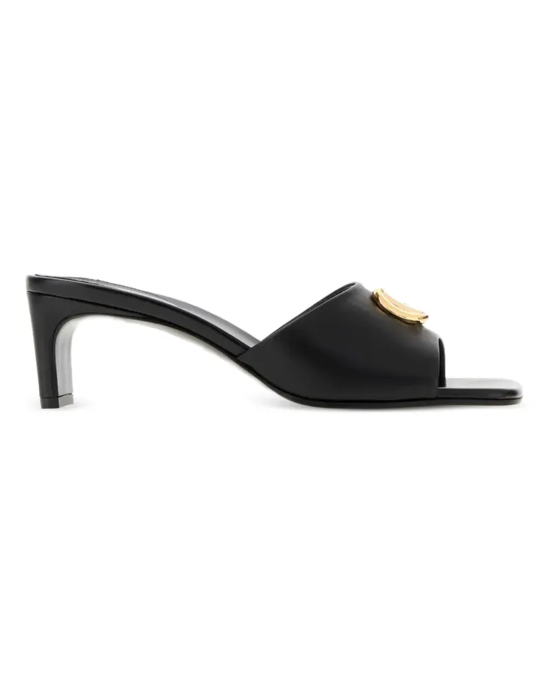 Gucci Sandalen mit Logo-Schild - Schwarz Schwarz