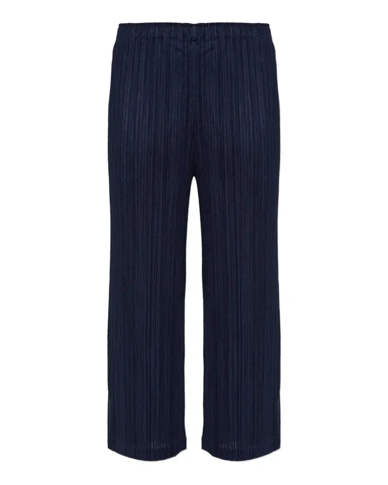 Issey Miyake Dickere Hose mit Plissee-Effekt - Blau Blau