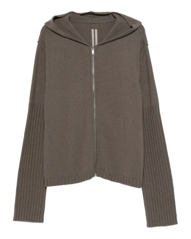 Rick Owens Cardigan mit gerippten Bündchen - Grau Grau