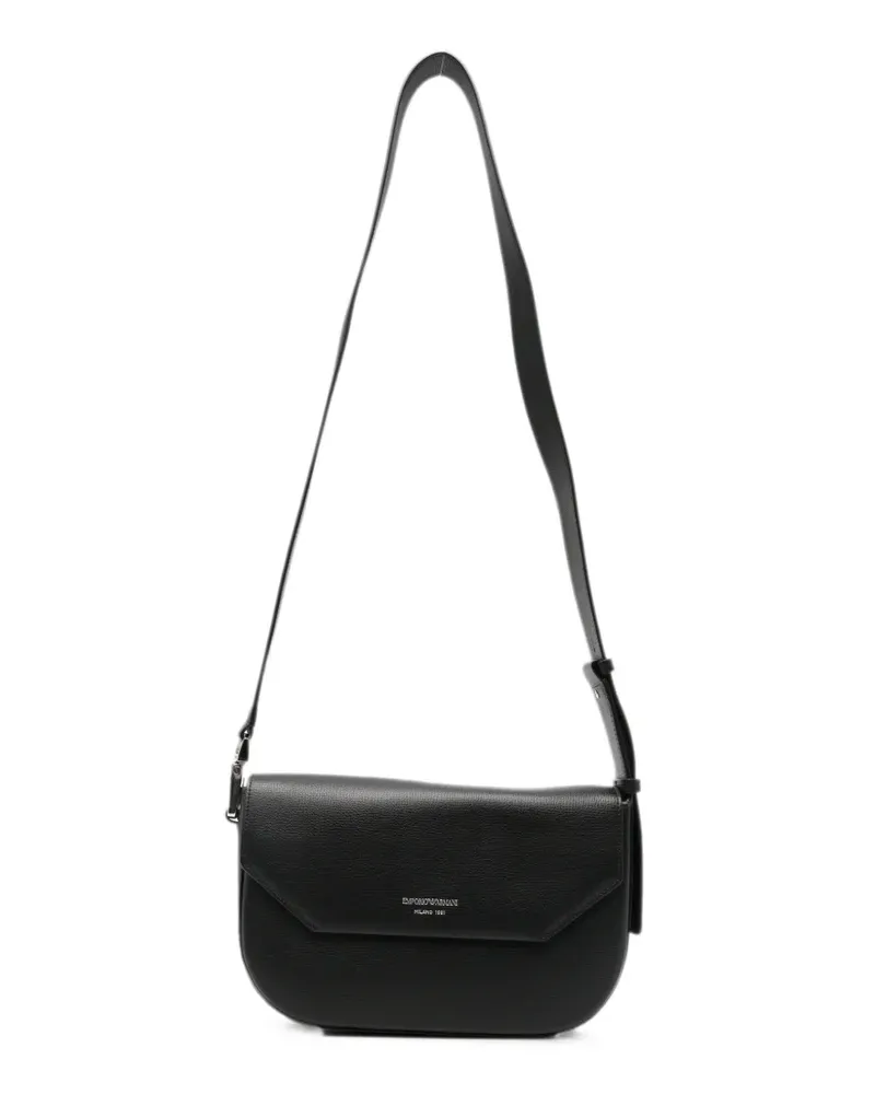 Emporio Armani 1981 leather cross body bag - Schwarz Schwarz