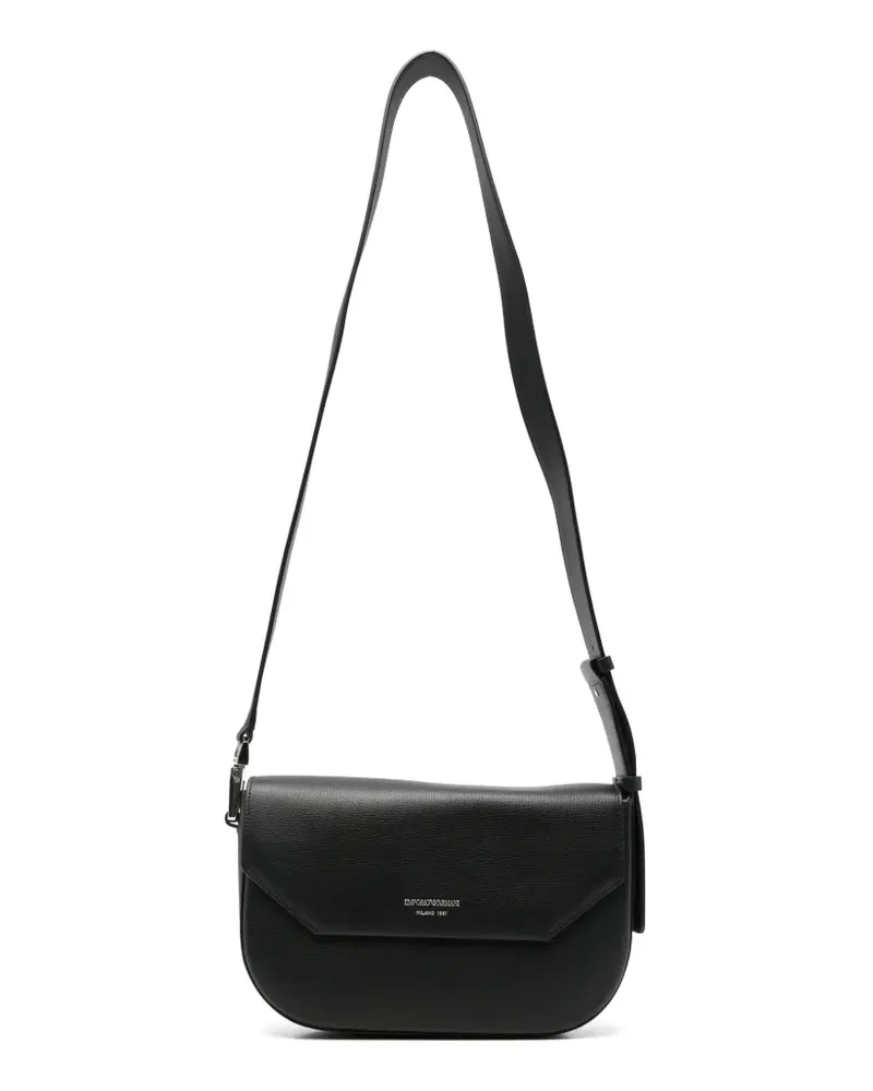 Emporio Armani 1981 Umhängetasche aus Leder - Schwarz Schwarz