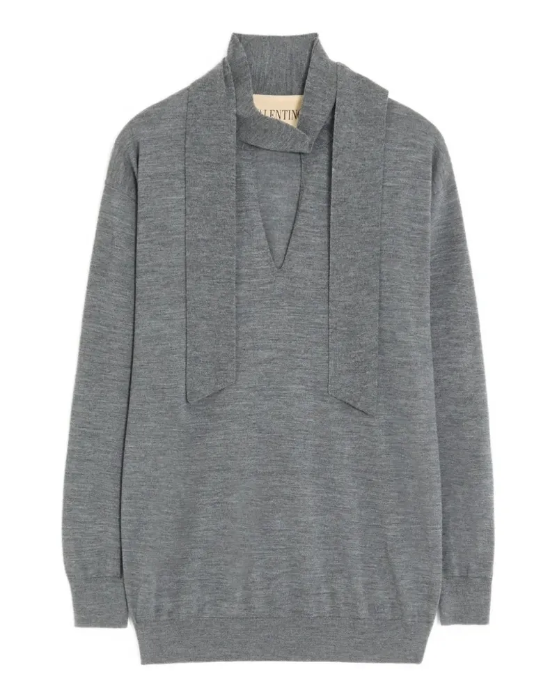 Valentino Garavani Pullover mit VLogo - Grau Grau
