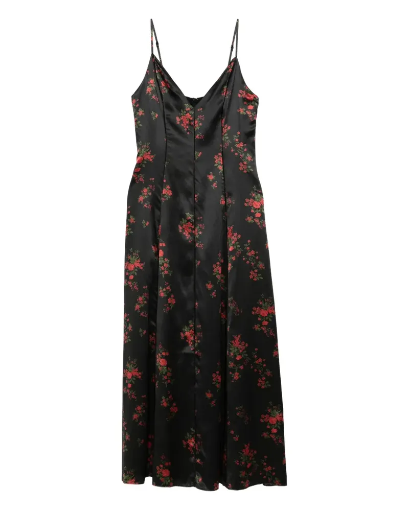 Reformation Lya Kleid - Schwarz Schwarz