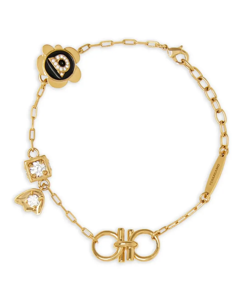 Ferragamo gancini charm bracelet - Gold Gold