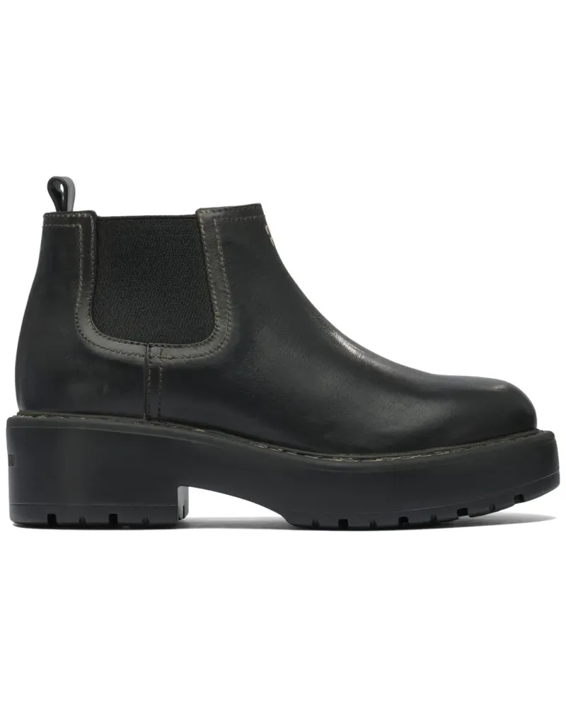 Miu Miu Chelsea-Boots mit Plateau - Schwarz Schwarz