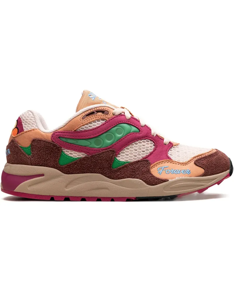 Saucony x Jae Tips Grid Shadow 2 "What's the Occasion?" Sneakers Wear to the Party Sneakers - Braun Braun