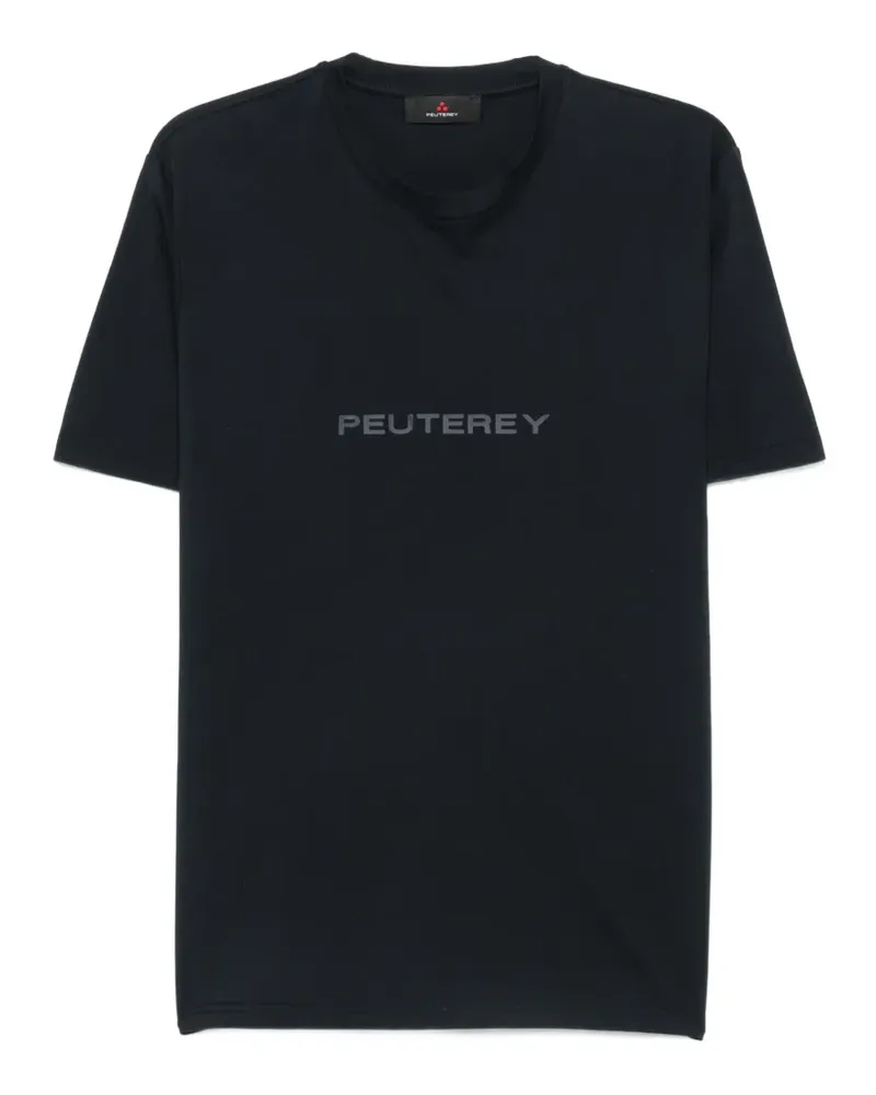 Peuterey logo-print T-shirt - Schwarz Schwarz