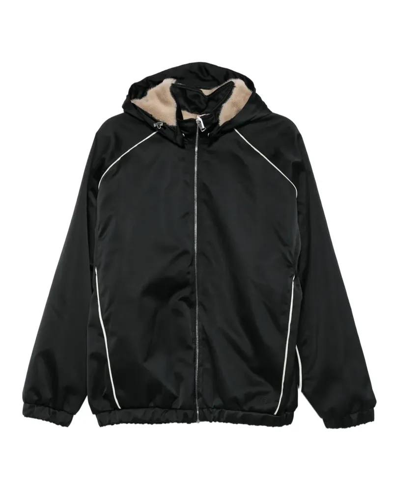 N° 21 Kapuzenjacke mit Paspeln - Schwarz Schwarz