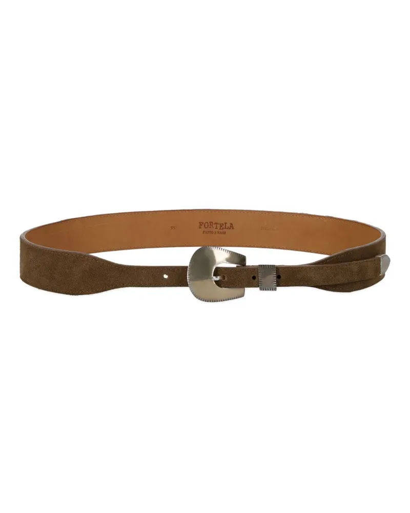 Fortela Alabama suede belt - Braun Braun