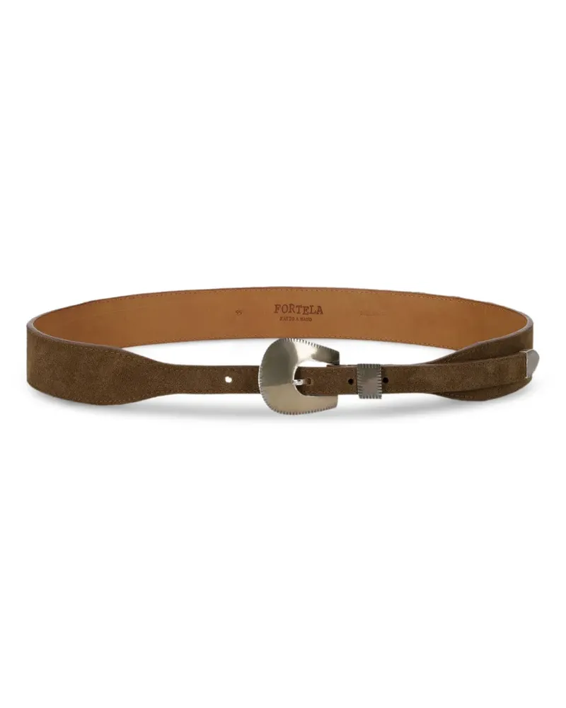 Fortela Alabama suede belt - Braun Braun