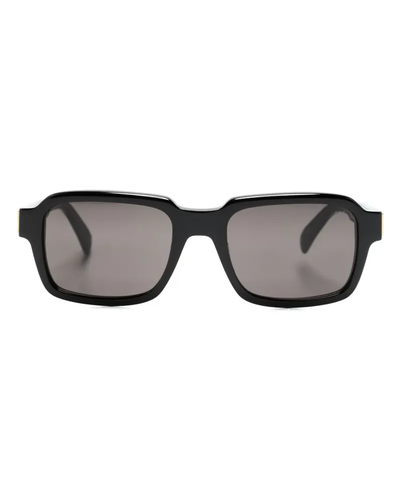 Dunhill Sonnenbrille mit eckigem Gestell - Schwarz Schwarz