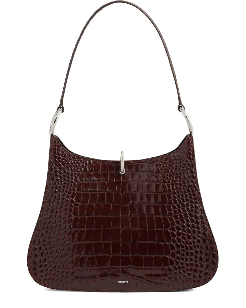 Paco Rabanne Schultertasche mit Prägung - Braun Braun