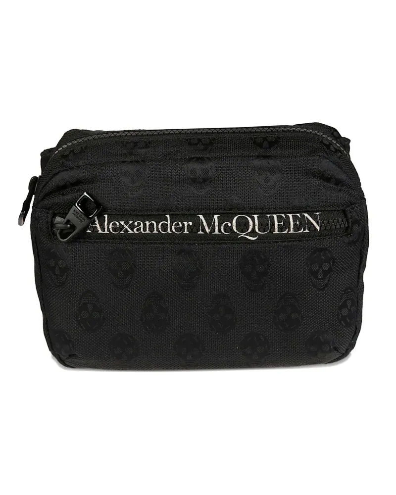 Alexander McQueen Gürteltasche mit Logo-Print - Schwarz Schwarz