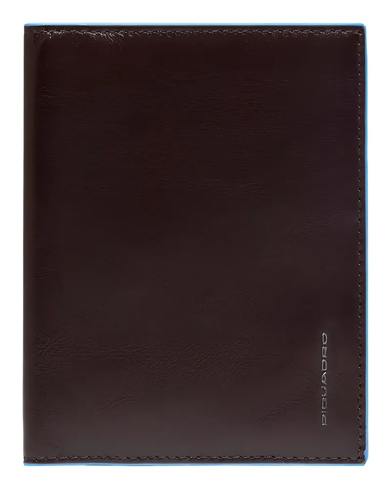 Piquadro leather passport holder - Braun Braun