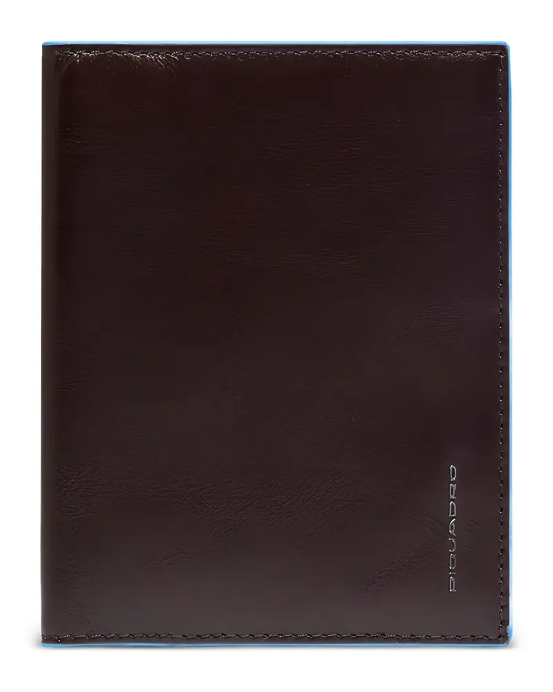 Piquadro leather passport holder - Braun Braun