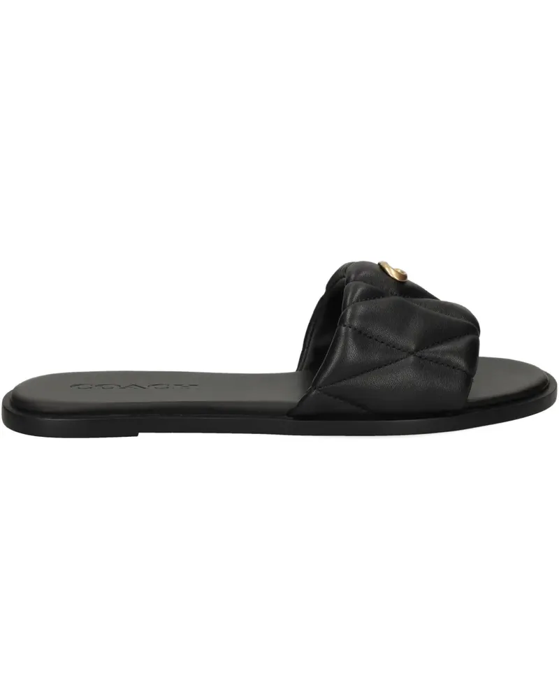 Coach quilted sandals - Schwarz Schwarz