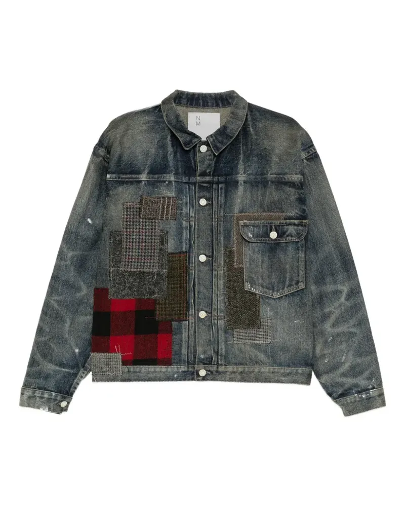 Junya Watanabe Jeansjacke im Patchwork-Look - Blau Blau
