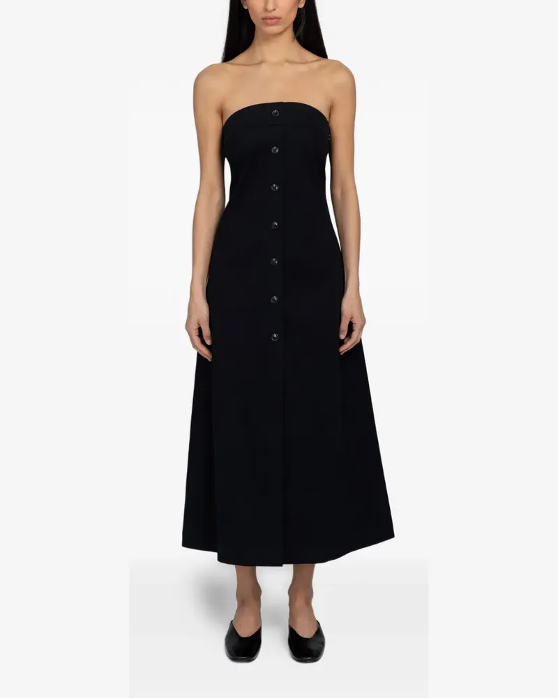 Samsøe & Samsøe Sahya strapless button-front dress - Schwarz Schwarz