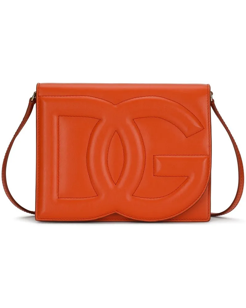 Dolce & Gabbana Umhängetasche mit DG-Logo - Orange Orange