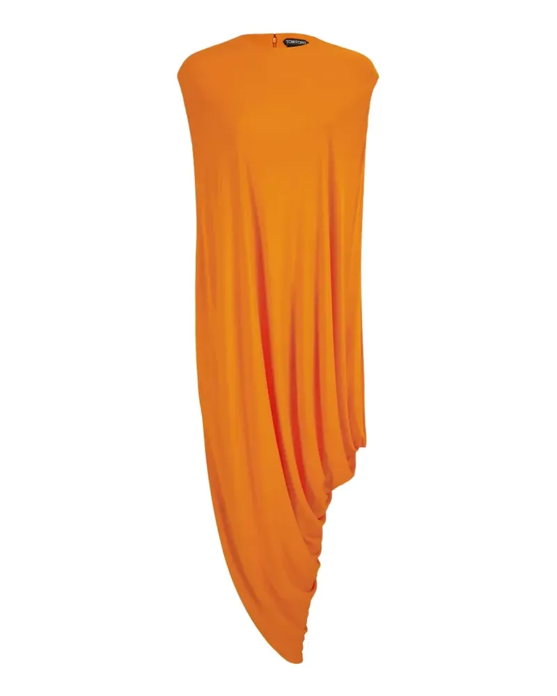 Tom Ford Minikleid mit asymmetrischem Saum - Orange Orange