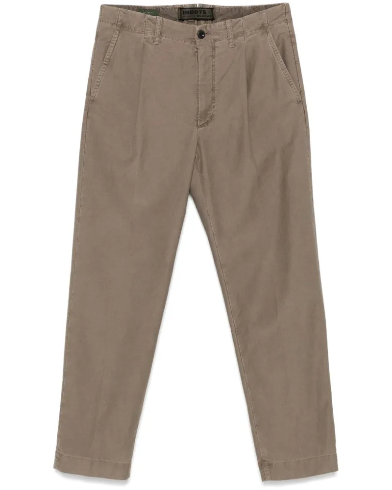 Incotex Hose mit Tapered-Bein - Grau Grau