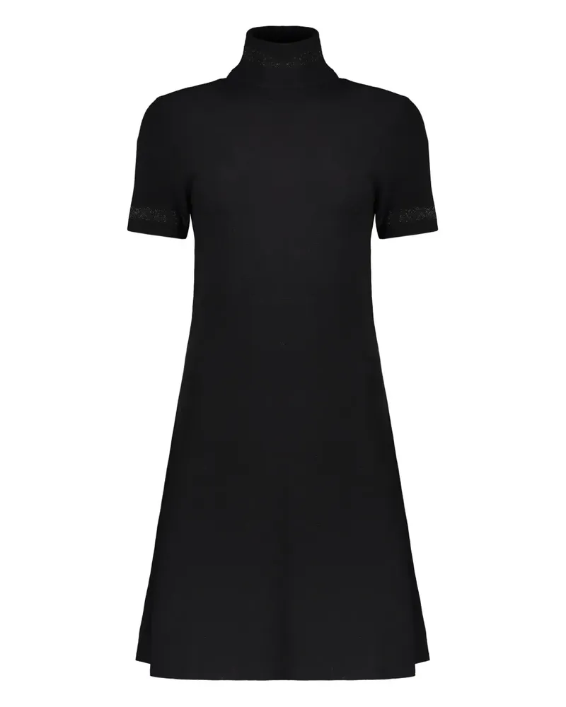 Herno halterneck midi dress - Schwarz Schwarz