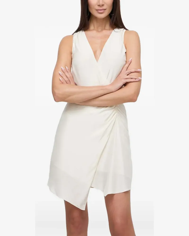 Patrizia Pepe Drapiertes Minikleid - Weiß Weiß