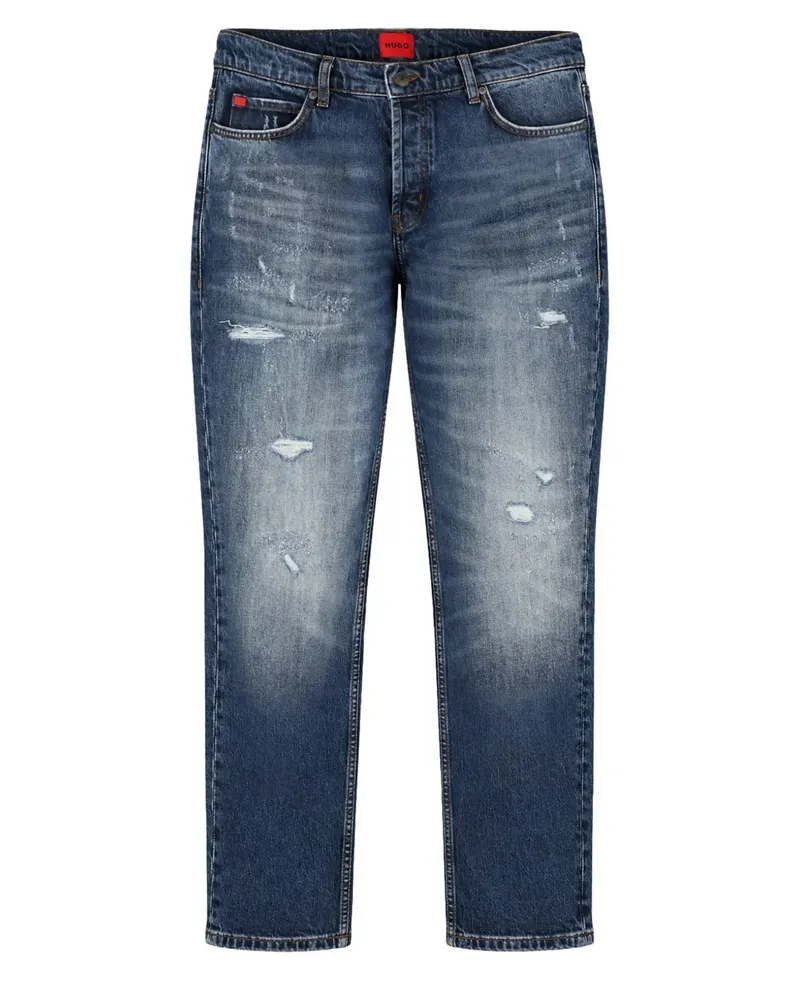HUGO BOSS distressed faded jeans - Blau Blau