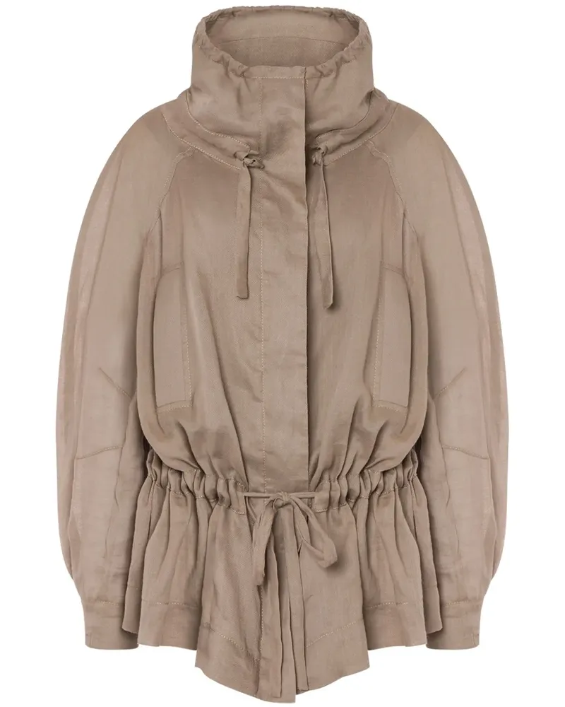Alberta Ferretti Jacke mit Taillenzug - Nude Nude