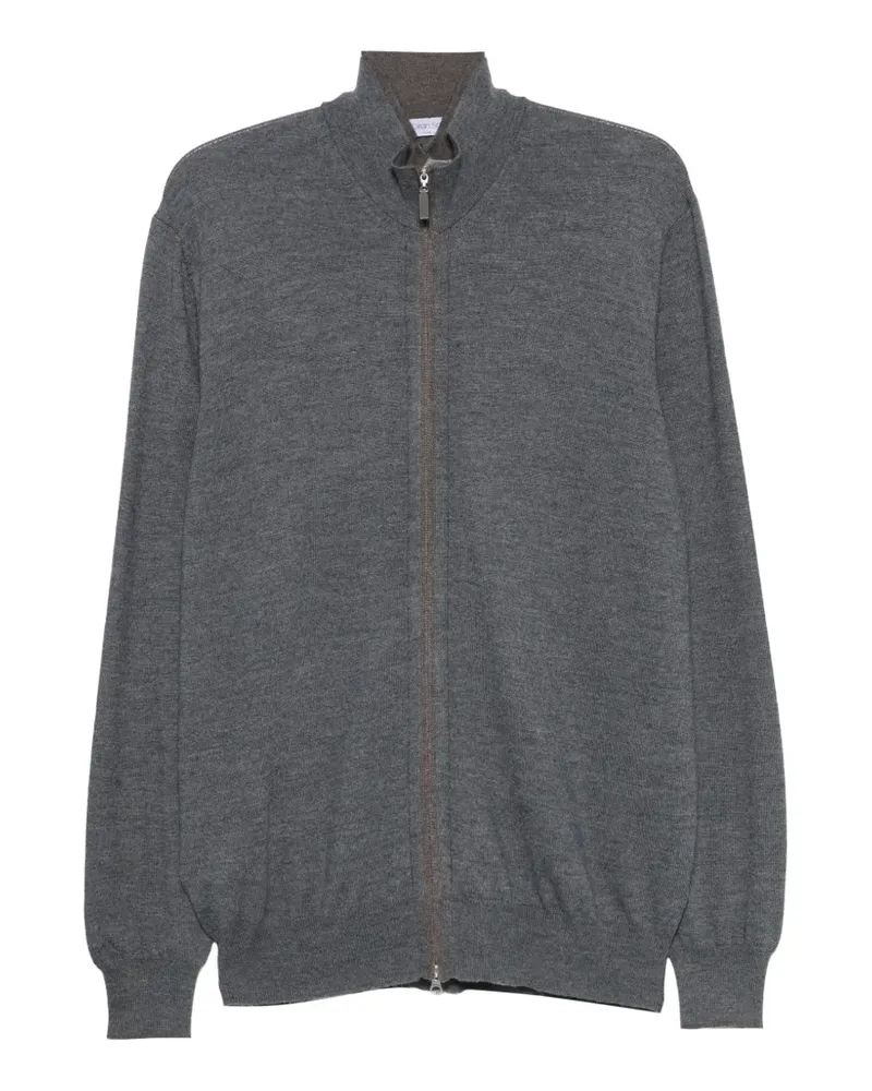 Gran Sasso zip-up wool cardigan - Grau Grau