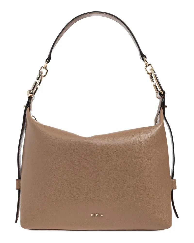 Furla Mittelgroße Tonie Schultertasche - Nude Nude