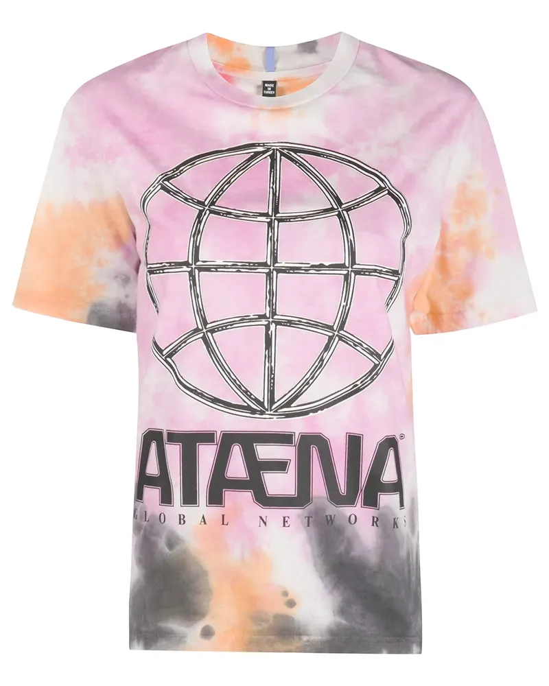 McQ T-Shirt mit Batikmuster - Violett Violett