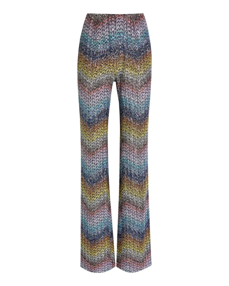Missoni Sequined flared trousers - Blau Blau