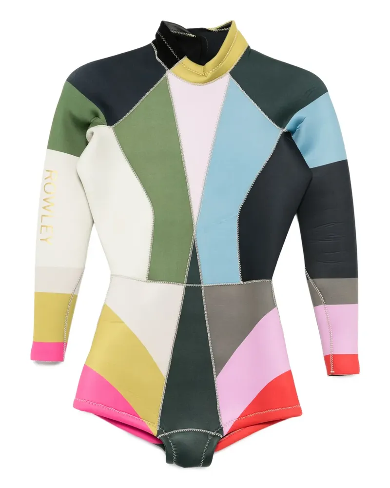 Cynthia Rowley Neoprenanzug in Colour-Block-Optik - Schwarz Schwarz