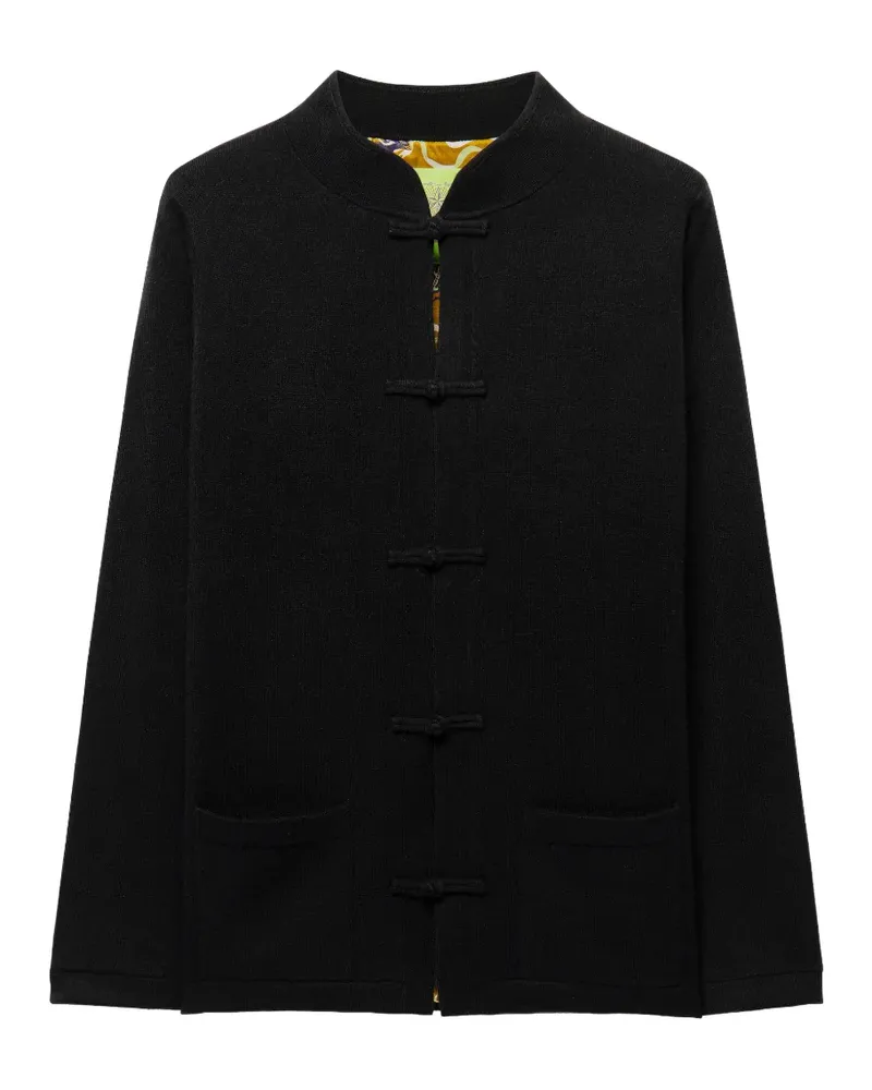 Shanghai Tang frog-fastening cardigan - Schwarz Schwarz