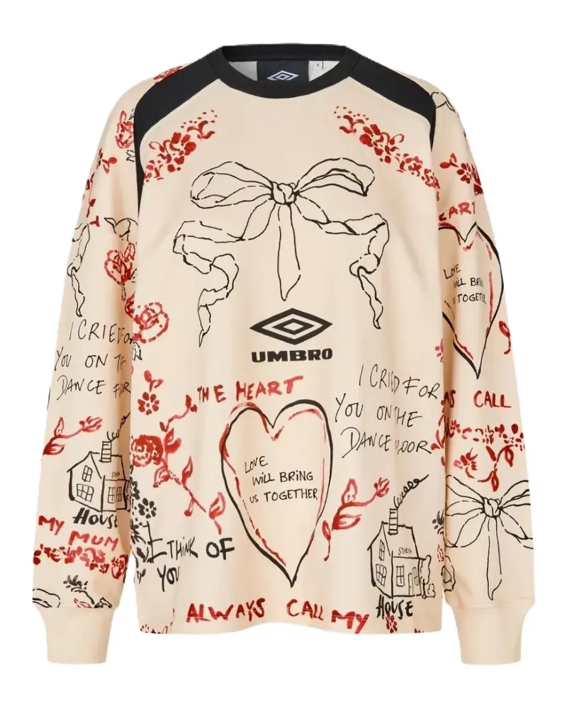 Stine Goya x Umbro graphic-print sweatshirt - Nude Nude