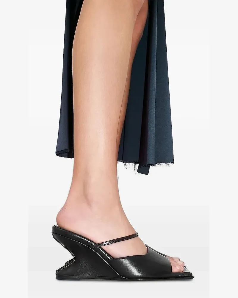 Miista Egle Sandalen mit eckiger Kappe 65mm - Schwarz Schwarz