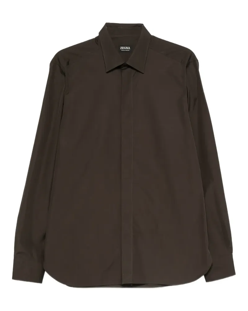 Ermenegildo Zegna Hemd mit klassischem Kragen - Grün Grün